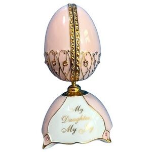Pink and Gold Decorative Egg